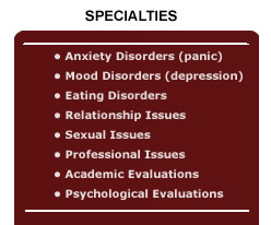 Therapy specialties